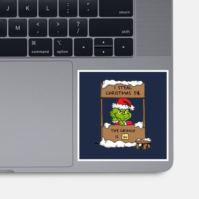 Grinch Help-None-Glossy-Sticker-Barbadifuoco