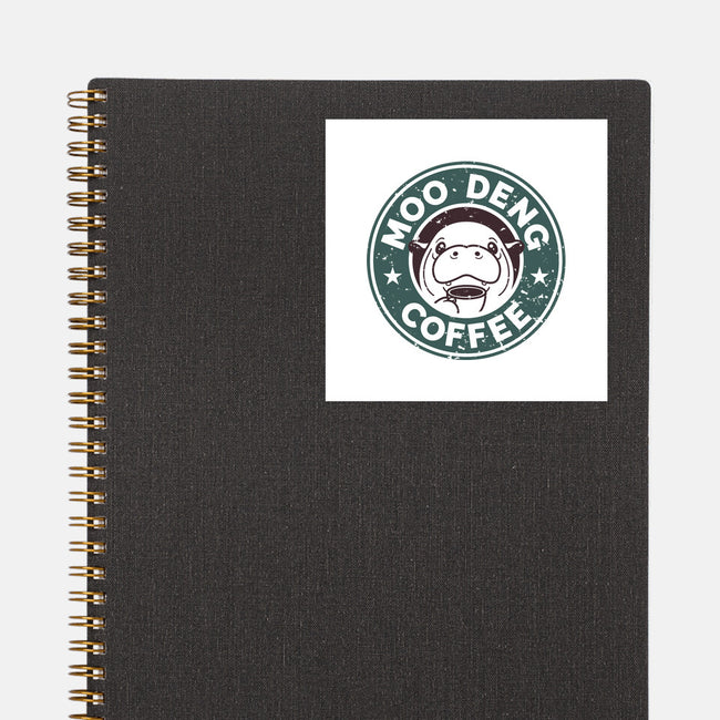 Moo Deng Coffee-None-Glossy-Sticker-retrodivision