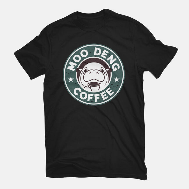 Moo Deng Coffee-Mens-Basic-Tee-retrodivision