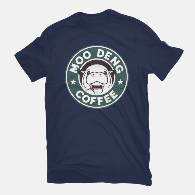 Moo Deng Coffee-Mens-Heavyweight-Tee-retrodivision