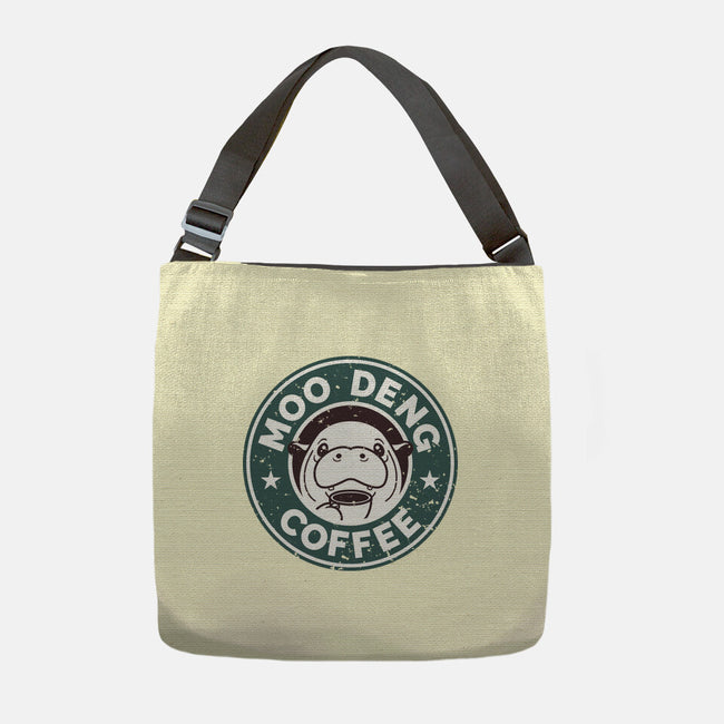 Moo Deng Coffee-None-Adjustable Tote-Bag-retrodivision