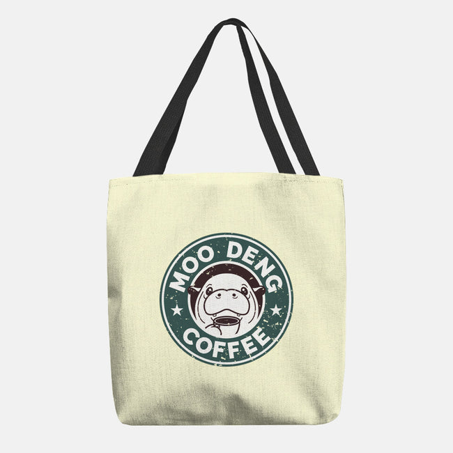 Moo Deng Coffee-None-Basic Tote-Bag-retrodivision