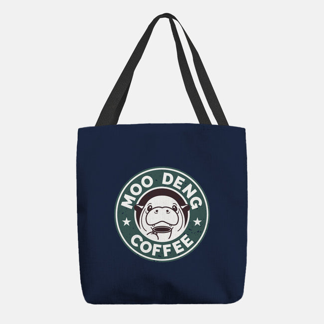 Moo Deng Coffee-None-Basic Tote-Bag-retrodivision