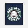 Moo Deng Coffee-None-Stretched-Canvas-retrodivision