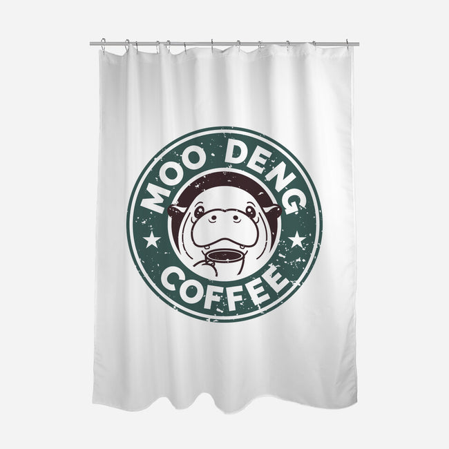 Moo Deng Coffee-None-Polyester-Shower Curtain-retrodivision