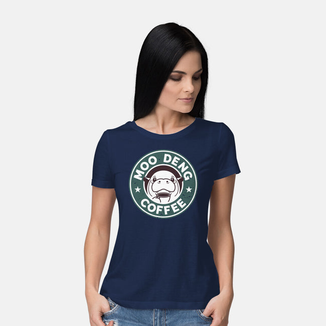 Moo Deng Coffee-Womens-Basic-Tee-retrodivision