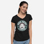 Moo Deng Coffee-Womens-V-Neck-Tee-retrodivision