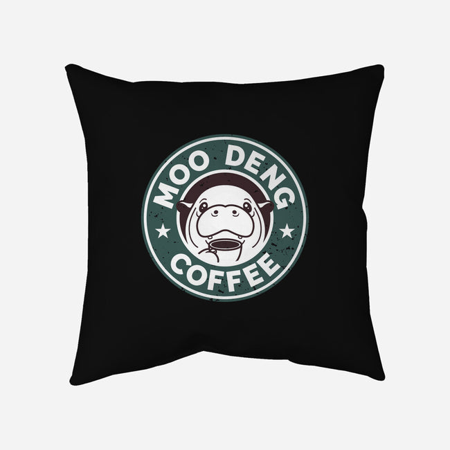 Moo Deng Coffee-None-Removable Cover w Insert-Throw Pillow-retrodivision