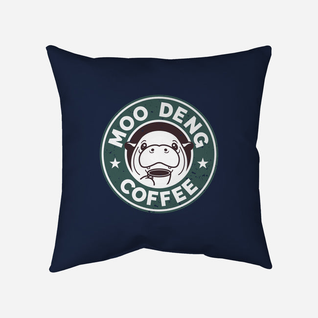 Moo Deng Coffee-None-Removable Cover w Insert-Throw Pillow-retrodivision