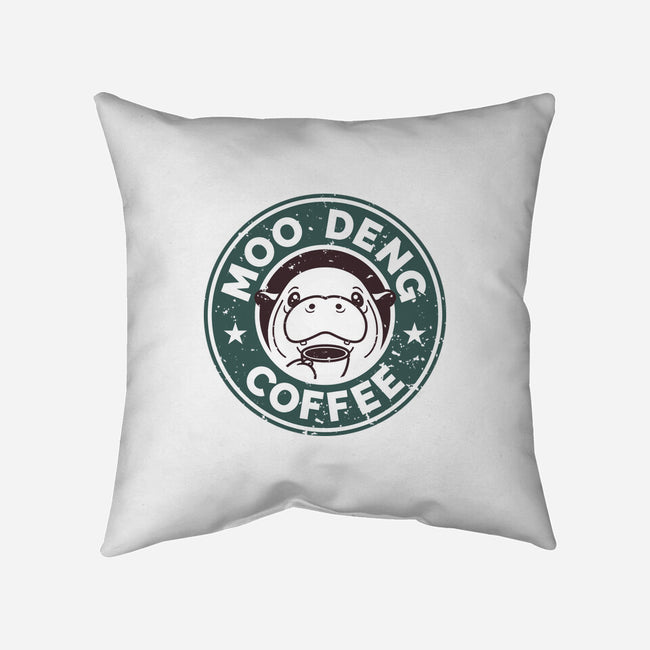 Moo Deng Coffee-None-Removable Cover w Insert-Throw Pillow-retrodivision