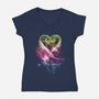 A Path To The Stars-Womens-V-Neck-Tee-kharmazero