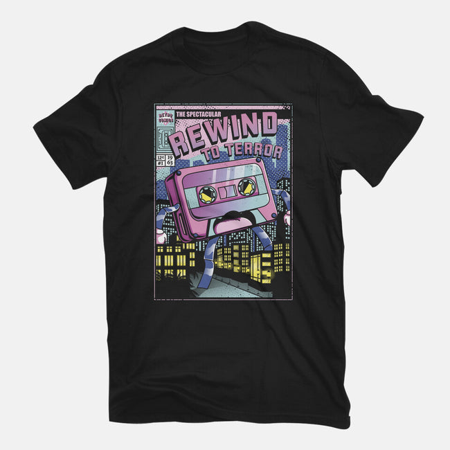 Rewind To Terror-Womens-Basic-Tee-Donnie