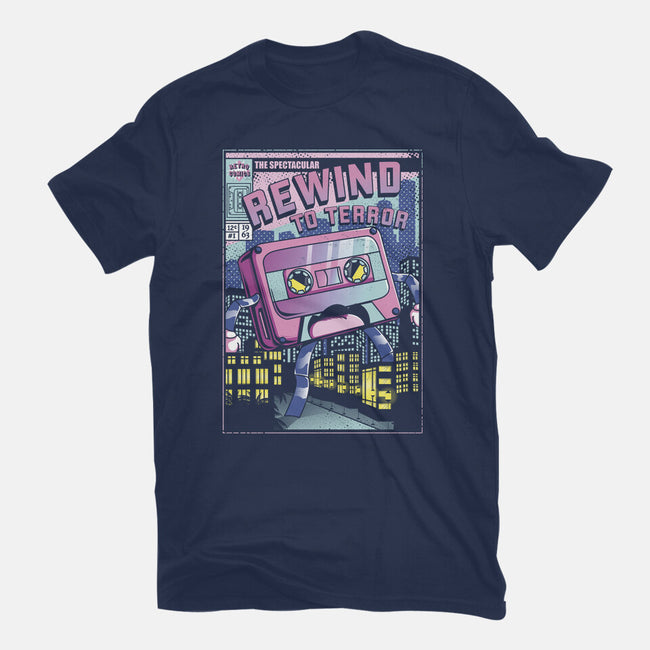 Rewind To Terror-Womens-Basic-Tee-Donnie