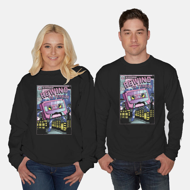 Rewind To Terror-Unisex-Crew Neck-Sweatshirt-Donnie