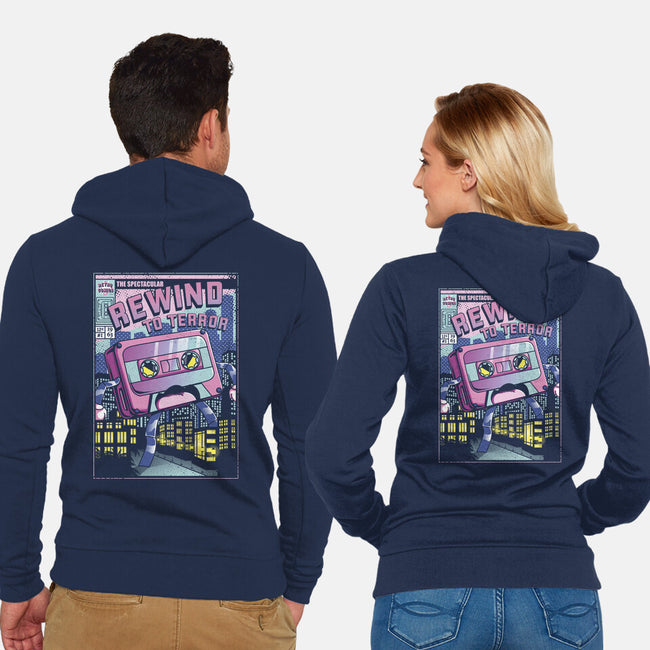 Rewind To Terror-Unisex-Zip-Up-Sweatshirt-Donnie