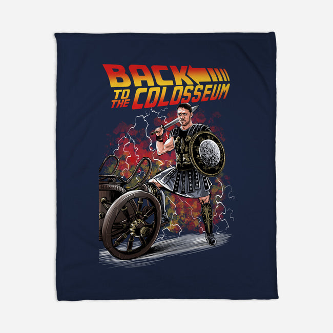 Back To The Colosseum-None-Fleece-Blanket-zascanauta