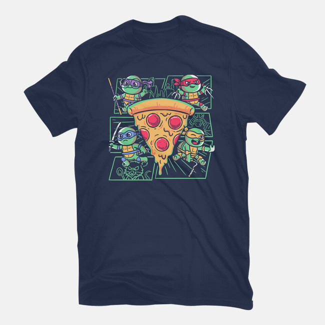 Turtle Mini Ninjas Together-Womens-Fitted-Tee-estudiofitas