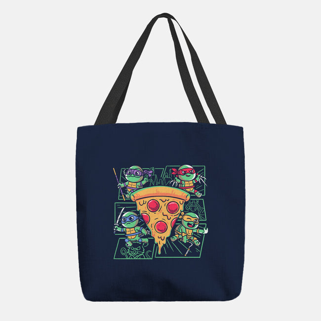 Turtle Mini Ninjas Together-None-Basic Tote-Bag-estudiofitas