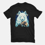 Snow Wolf-Womens-Fitted-Tee-rmatix