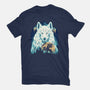 Snow Wolf-Womens-Fitted-Tee-rmatix