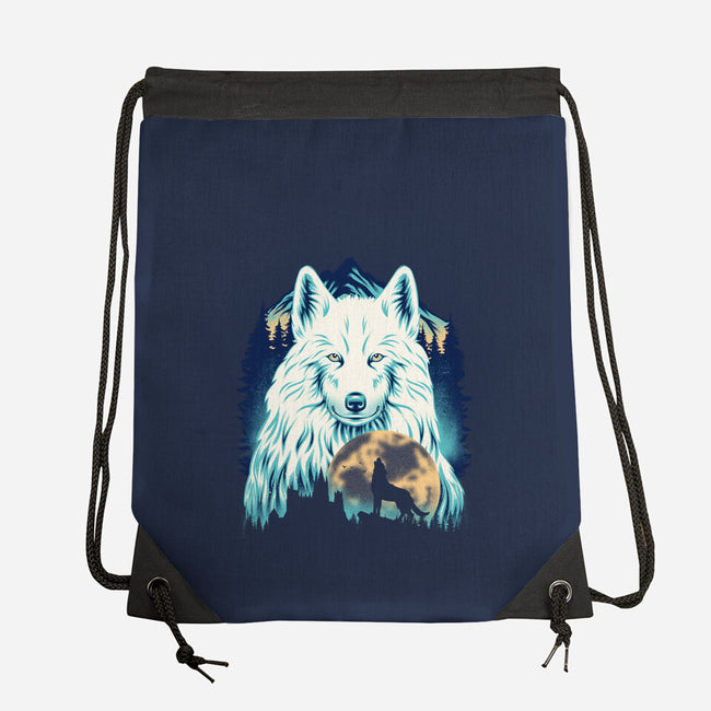 Snow Wolf-None-Drawstring-Bag-rmatix