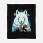 Snow Wolf-None-Fleece-Blanket-rmatix