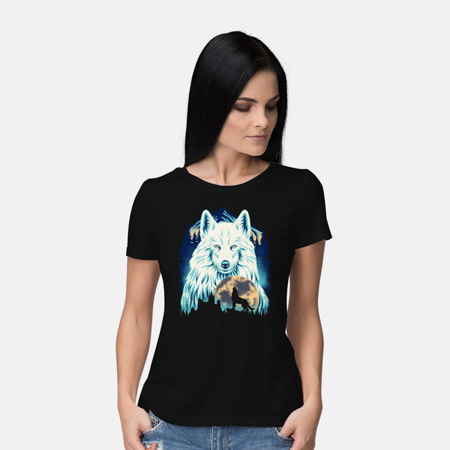 Snow Wolf-Womens-Basic-Tee-rmatix