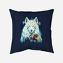 Snow Wolf-None-Removable Cover w Insert-Throw Pillow-rmatix