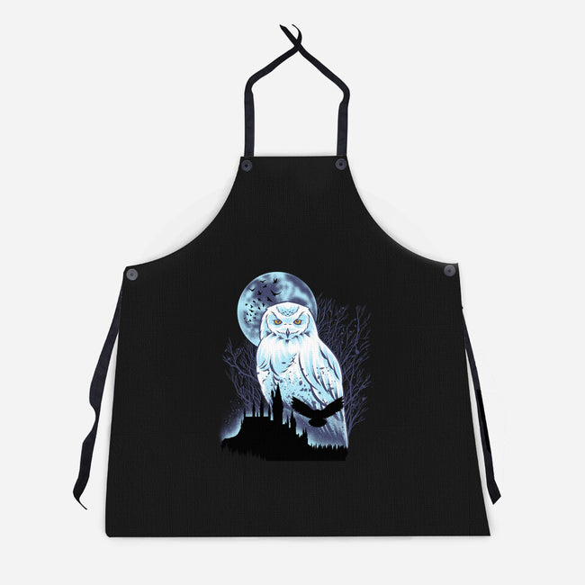 Snowy Owl-Unisex-Kitchen-Apron-rmatix