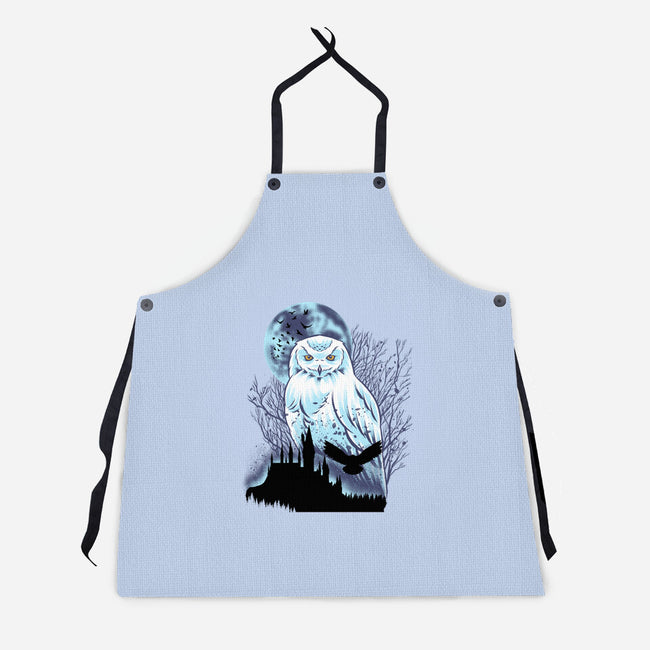 Snowy Owl-Unisex-Kitchen-Apron-rmatix