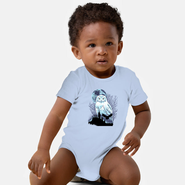 Snowy Owl-Baby-Basic-Onesie-rmatix