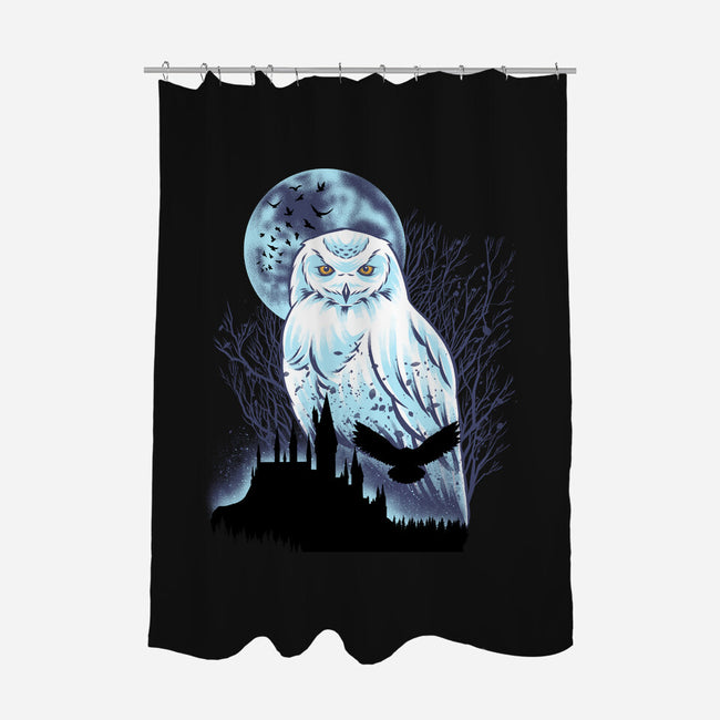 Snowy Owl-None-Polyester-Shower Curtain-rmatix