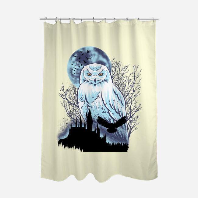 Snowy Owl-None-Polyester-Shower Curtain-rmatix