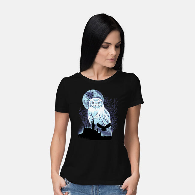 Snowy Owl-Womens-Basic-Tee-rmatix