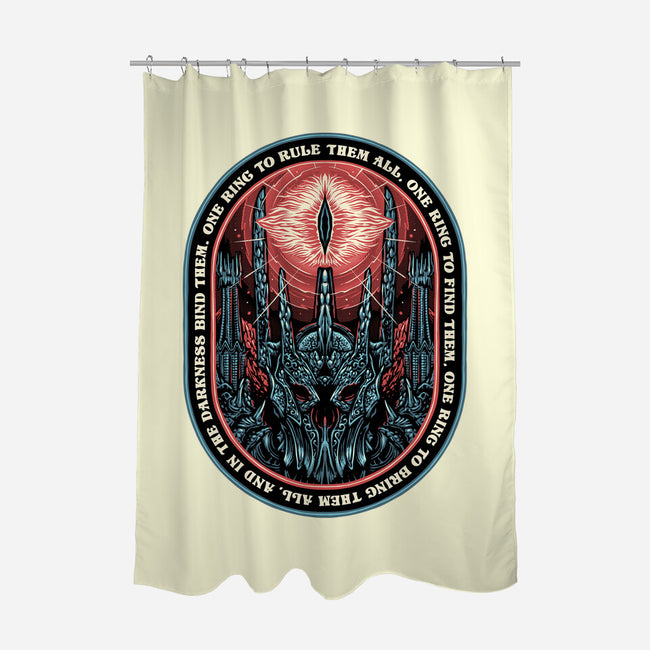 The Ring Leader-None-Polyester-Shower Curtain-glitchygorilla