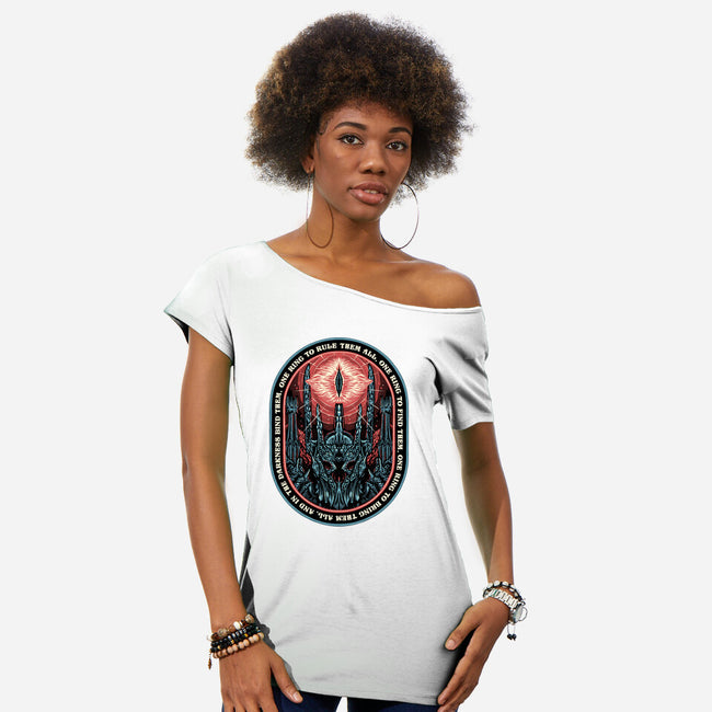 The Ring Leader-Womens-Off Shoulder-Tee-glitchygorilla