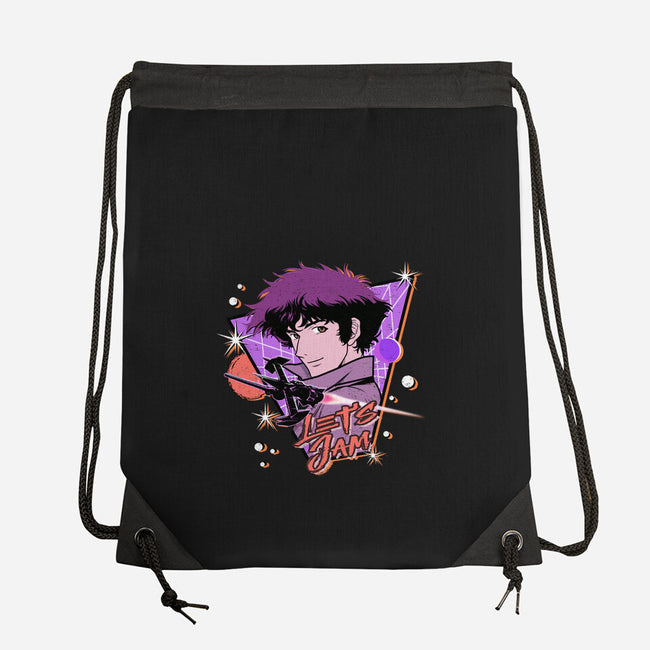 Let's Jam Across The Galaxy-None-Drawstring-Bag-palmstreet