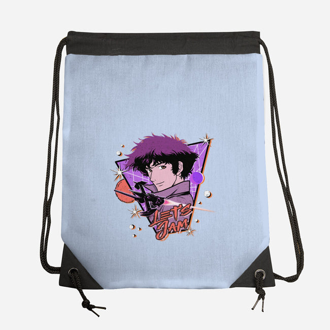 Let's Jam Across The Galaxy-None-Drawstring-Bag-palmstreet