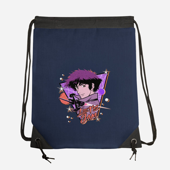 Let's Jam Across The Galaxy-None-Drawstring-Bag-palmstreet
