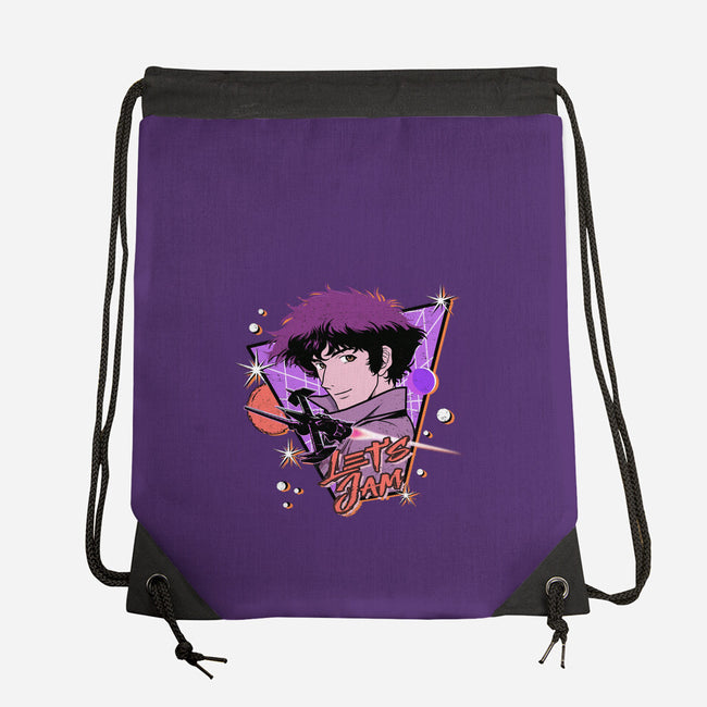 Let's Jam Across The Galaxy-None-Drawstring-Bag-palmstreet