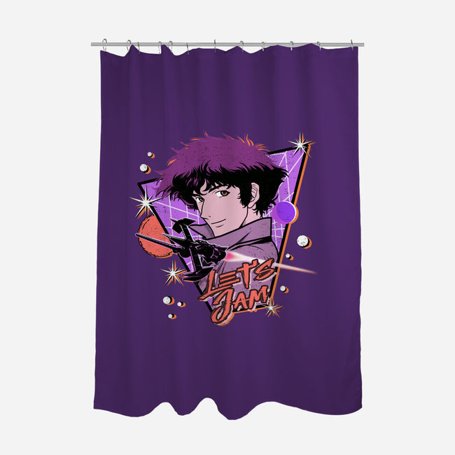 Let's Jam Across The Galaxy-None-Polyester-Shower Curtain-palmstreet