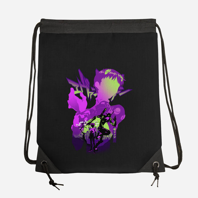 Shinji Silhouette-None-Drawstring-Bag-hypertwenty