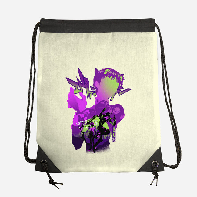 Shinji Silhouette-None-Drawstring-Bag-hypertwenty
