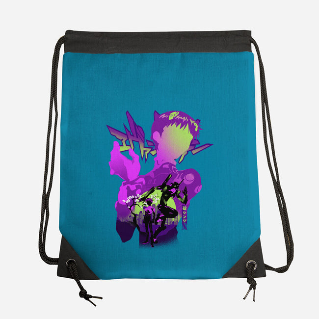 Shinji Silhouette-None-Drawstring-Bag-hypertwenty