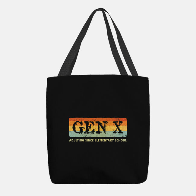 Adulting Since Elementary School-None-Basic Tote-Bag-kg07