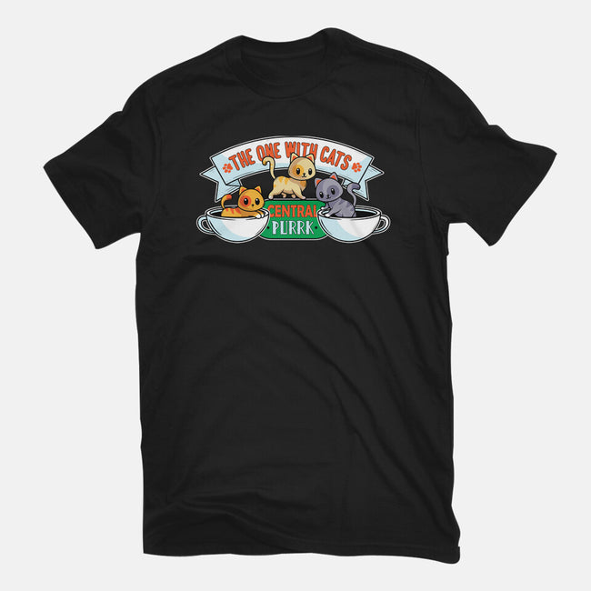 The One With Cats-Womens-Basic-Tee-erion_designs