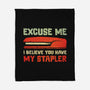 I Believe You Have My Stapler-None-Fleece-Blanket-kg07