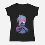 Soul Of The SuperRocket-Womens-V-Neck-Tee-Donnie