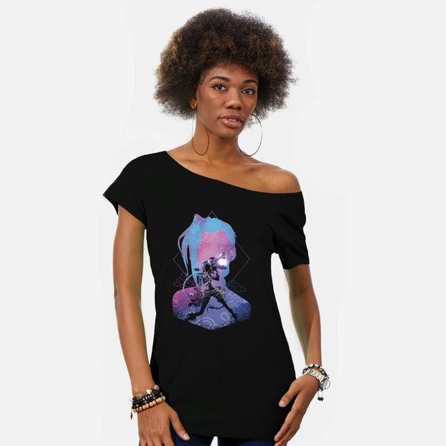 Soul Of The SuperRocket-Womens-Off Shoulder-Tee-Donnie