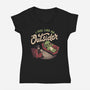 I Feel Like An Outsider-Womens-V-Neck-Tee-eduely